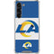 NFL Los Angeles Rams Zone Block Galaxy S24 FE Clear Case